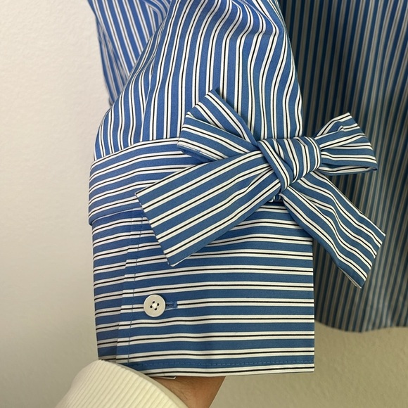 Talbots Blue & White Striped Pullover Top | Size 3X | NWT - Picture 4 of 7